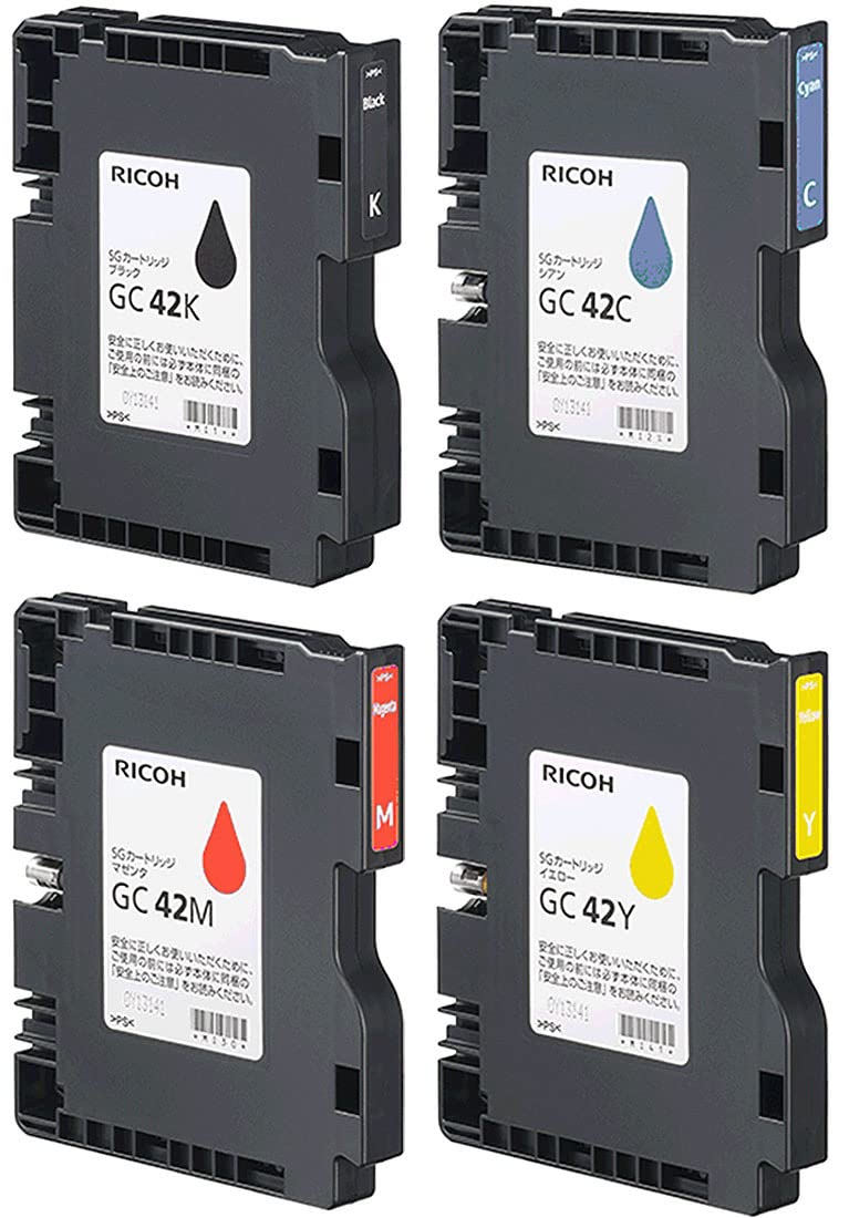 Amazon.co.jp: リコー SGカートリッジ GC42 4色セット 純正インク 