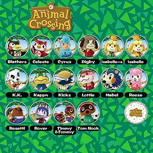 Enyi store amiibo cards NFC Mini Game Cards for Animal Crossing Nintendo Switch 16pcs with Cards Holder