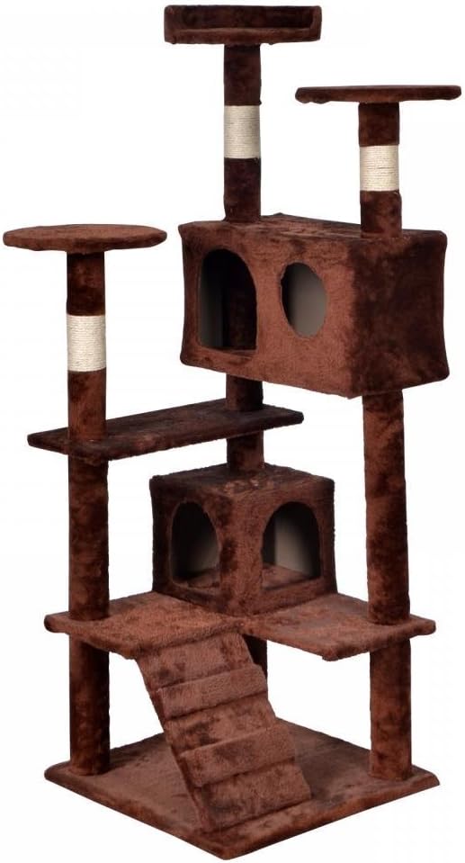 BestPet Cat Tree Cat Tower Condo Kitten MultiLevel Plush Cat Playground with