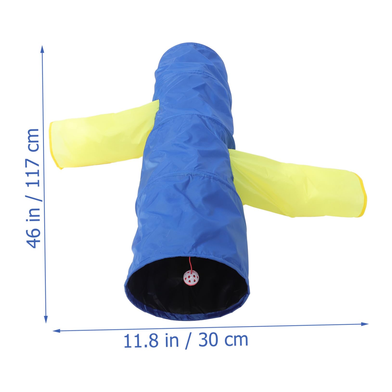 Didiseaon Tunnel Esercizio per Pieghevole e Poliestere Gatti Leggero in 3 Uscite Gioco Blu del Gatto in Casa