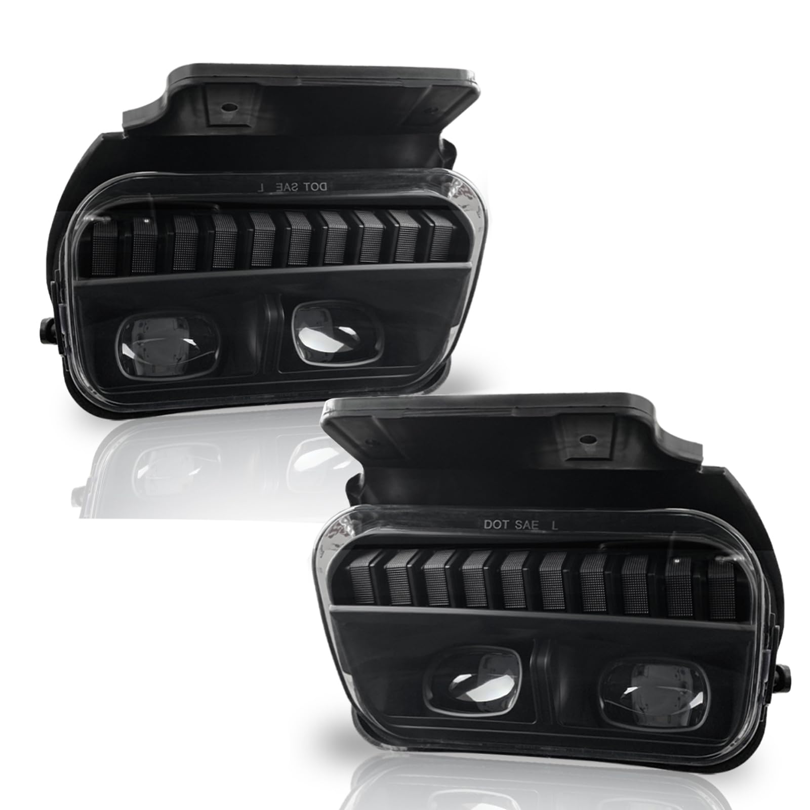 LED Fog Lights for 2003 2004 2005 2006 2007 Chevy Silverado All Models/ 2002 2003 2004 2005 2006 Chevy Avalanche, 1 Pair Front Bumper Driving Fog Lamps