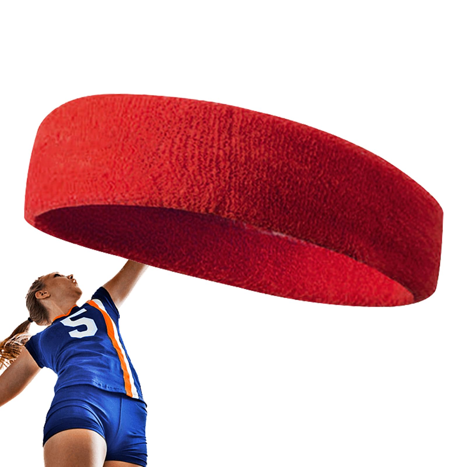 Bandeau Sport Anti-transpiration Homme/femme – Tissu Polyester/élasthanne, 18x6 Cm | Pour Tennis, Running, Gym, Basket - 2