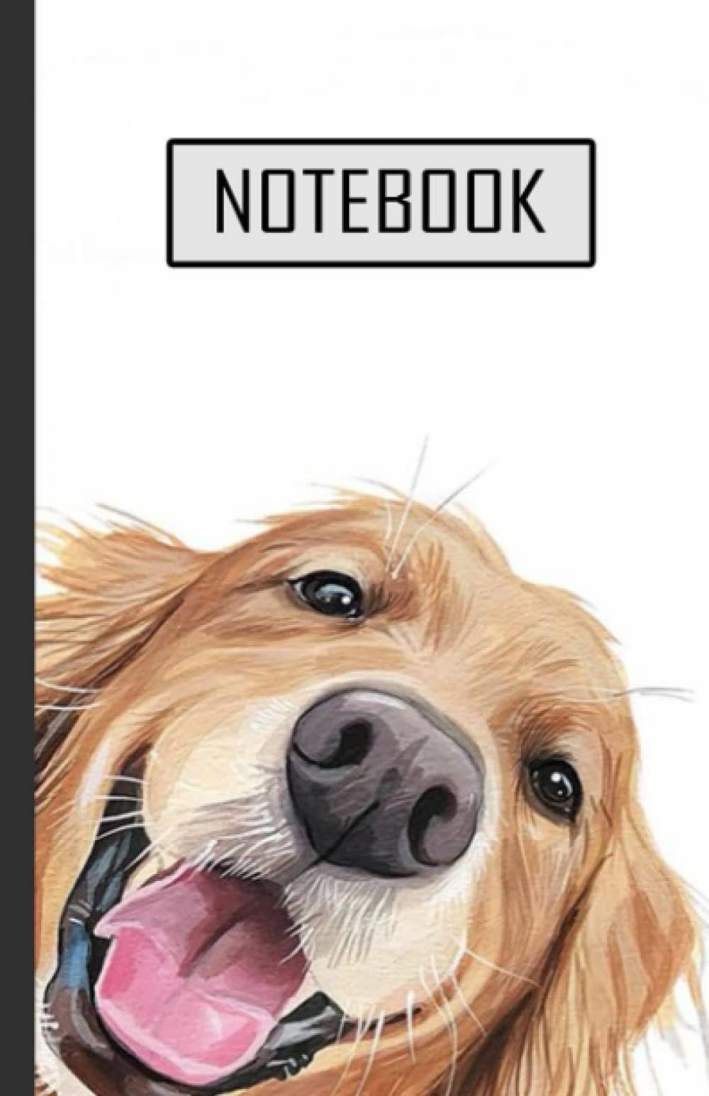 Good Golden Retriever Notebook: Cute Golden Retriever - Lined Notebook, Diary, Track, Log & Journal - Gift Idea for Boys Girls Teens Men Women (5.5"x8.5" 120 Pages)