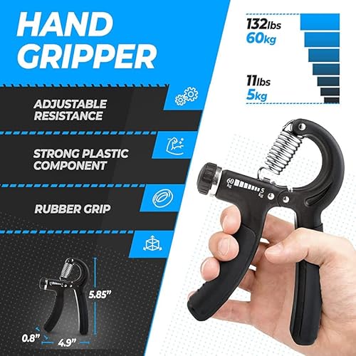 Hand Grip exercício Dedos Mãos Punho Fisioterapia Fortalecedor de Mão exercitador dedos e punho Kit