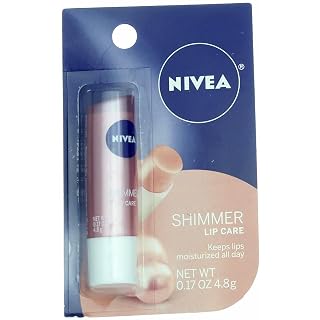 Nivea A Kiss Of Shimmer Radiant Lip Care 0.17 Oz (Pack Of 4), Multicolor