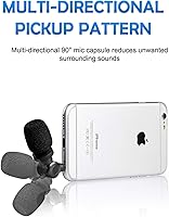 Vista 5 de Saramonic SmartMic - Micrófono flexible de condensador para teléfonos inteligentes, micrófono de vlogging para iPhone y video de YouTube, micrófono