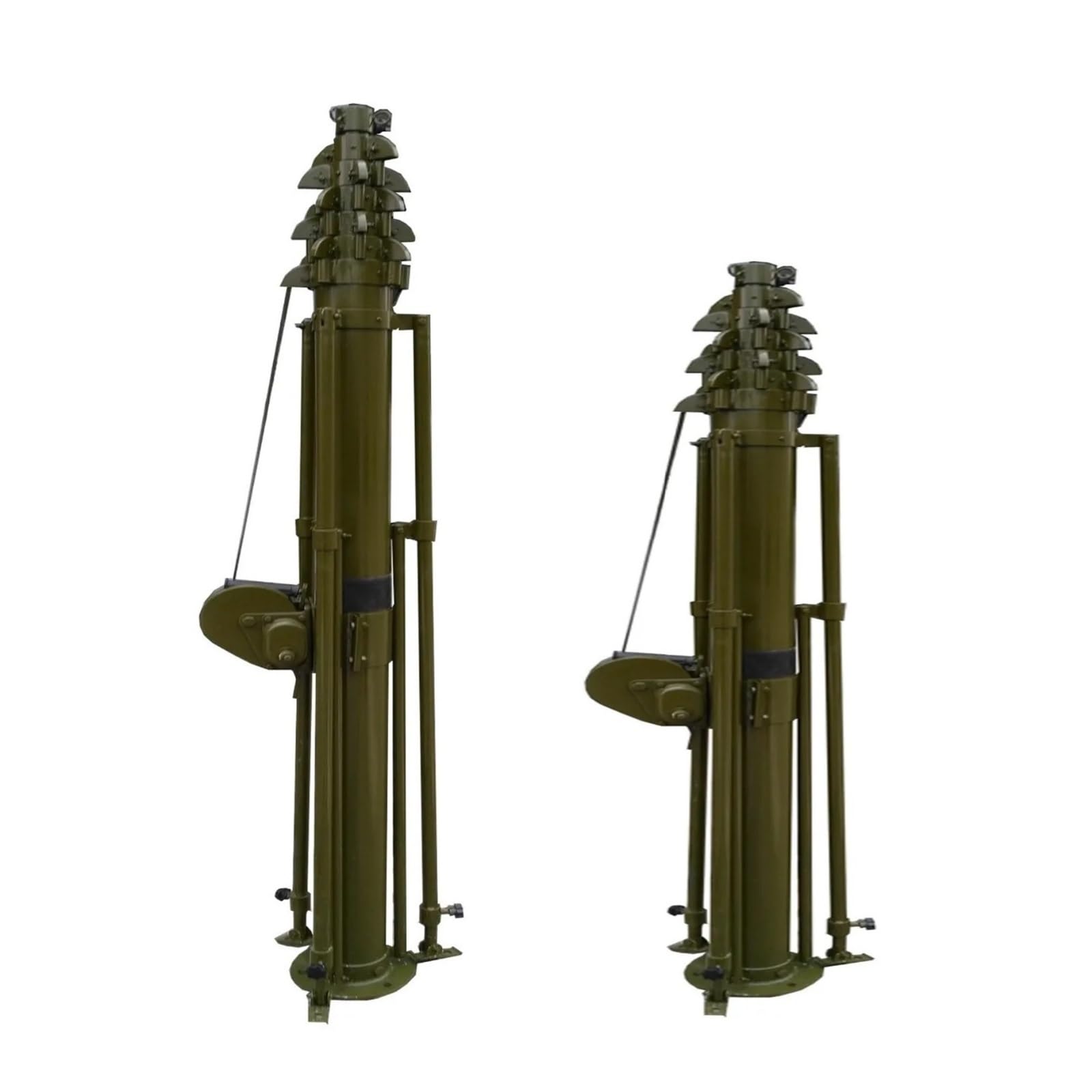 Genterun One Color 6M Electric & Manual Hand Crank Telescopic Mast, Aluminum Alloy, Tripod, For Lighting Antenna Surveillance Broadcasting Communication