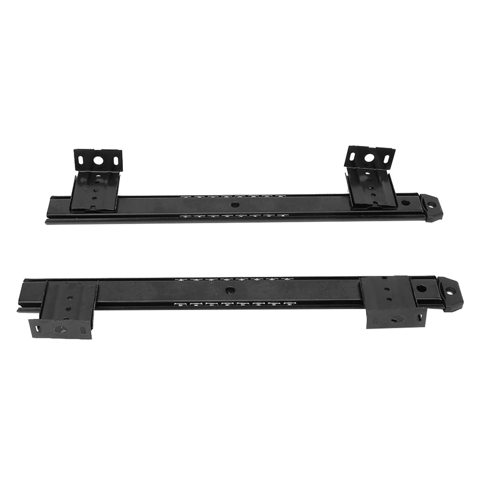 Soporte de Riel Deslizante para Teclado, 2 uds., Soporte de Escritorio para Computadora de Acero Laminado en Frío Engrosado, para Oficina (BLACK)