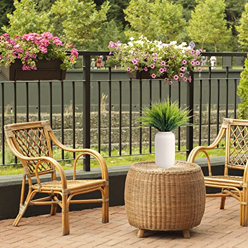 6 Pcs Artificial Boston Fern Artificial Persian Grass Artificial Plant Green Leaf Shrub Artificial Grass Artificial Grass Outdoor Anti-Ultraviolet Plastic Plant For Indoor And Outdoor Home Garden #TOP6