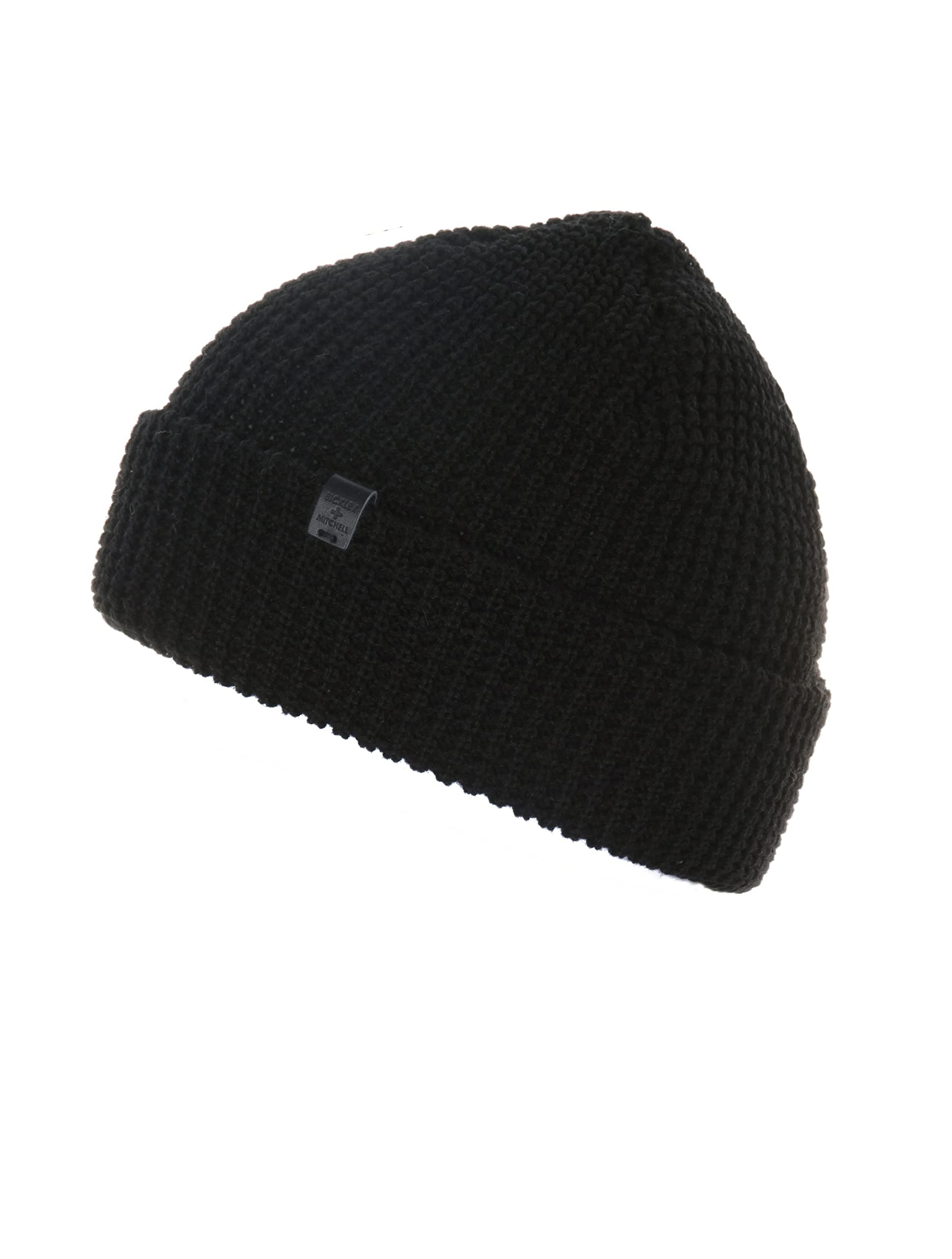 Bickley & Mitchell BICKLEY+MITCHELL 3008-01-11-20 Turncuff - Gorro para niño (7-9 años), Color Negro