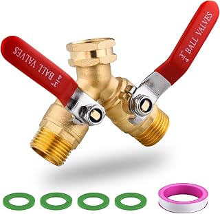 Solid Brass Garden Hose Splitter 2 Way