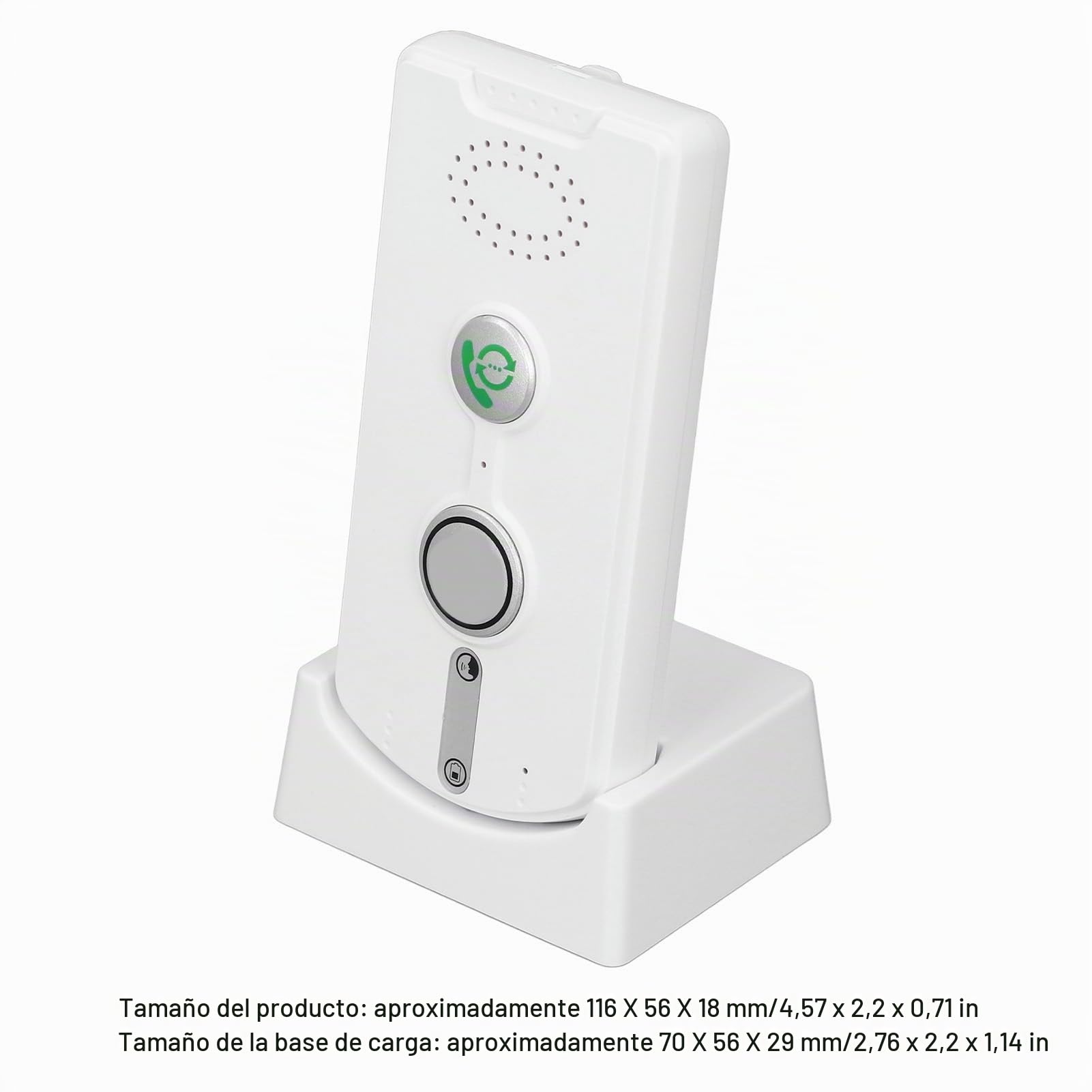 Intercomunicador inalámbrico para casa 1000 M VOCE VOCE activada Interfono de 2 vías para Home House Business Room to Room DC5V 1A (WHITE)