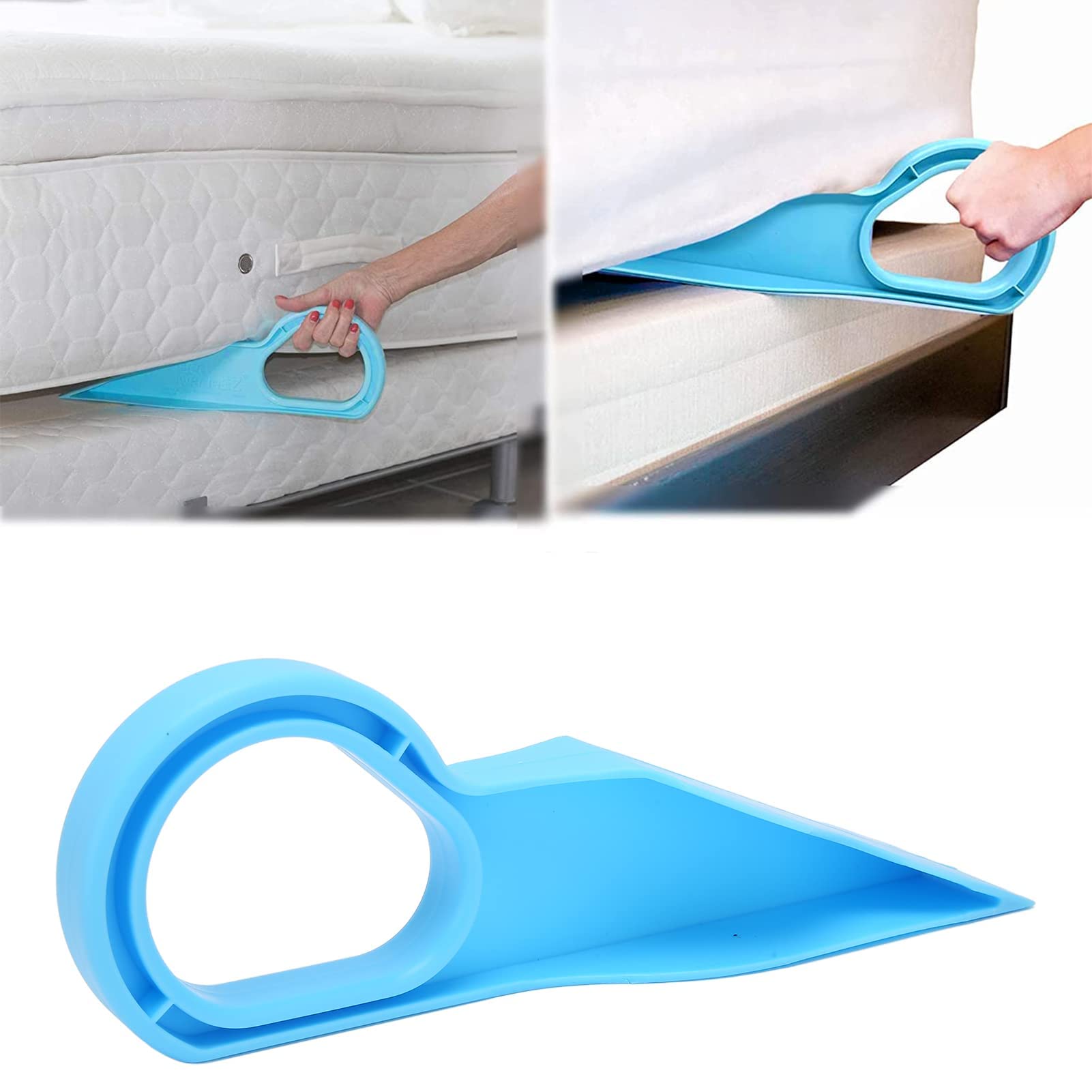 Raffi Mattress Lifter Tool 2 in 1 Bedsheet Tucker Tool Bedsheet Mattress Lifter Stand Bed Lifter Helps Lift and Hold Mattress Wedge Elevator Tool Home Bed Skirts Alleviating Excess Strain