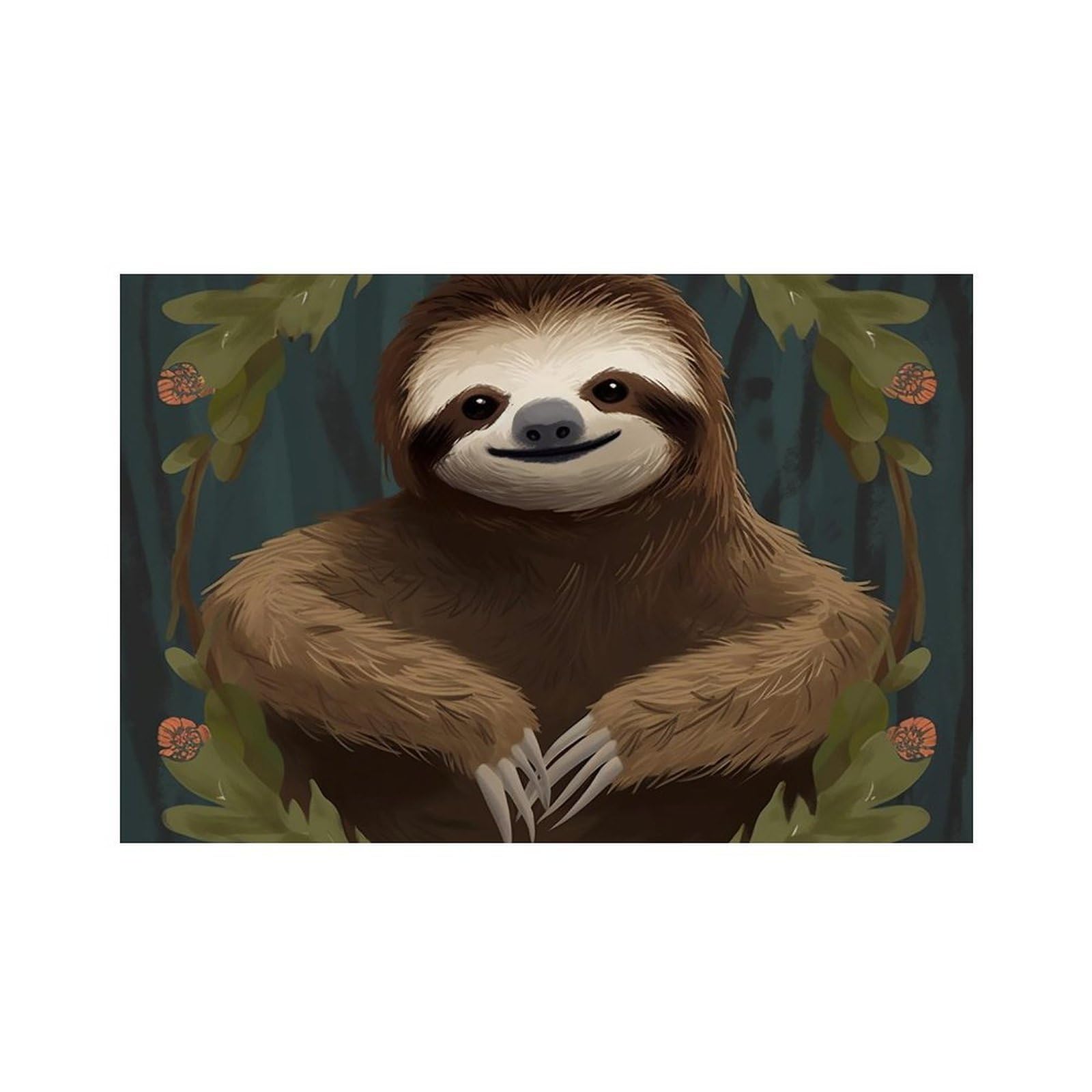 Sloth Place Mat for Restaurant, Portable Table Mat for Kitchen, Anti-Slip Placemats for Home, Fashionable Place Mats for Wedding, Party, Hotels, Apartments 30x45cm