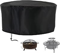 Vista 10 de Cubierta para hoguera, cubierta para hoguera de 20 pulgadas, cubiertas impermeables para exteriores con asas y cordón de ajuste, 20 x 15 pulgadas