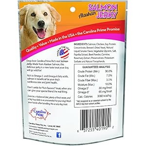   Carolina-Prime-Pet-40192-Salmon-Jerky-Treat-For-Dogs-1-Pouch-One-Size-packaging-may-vary