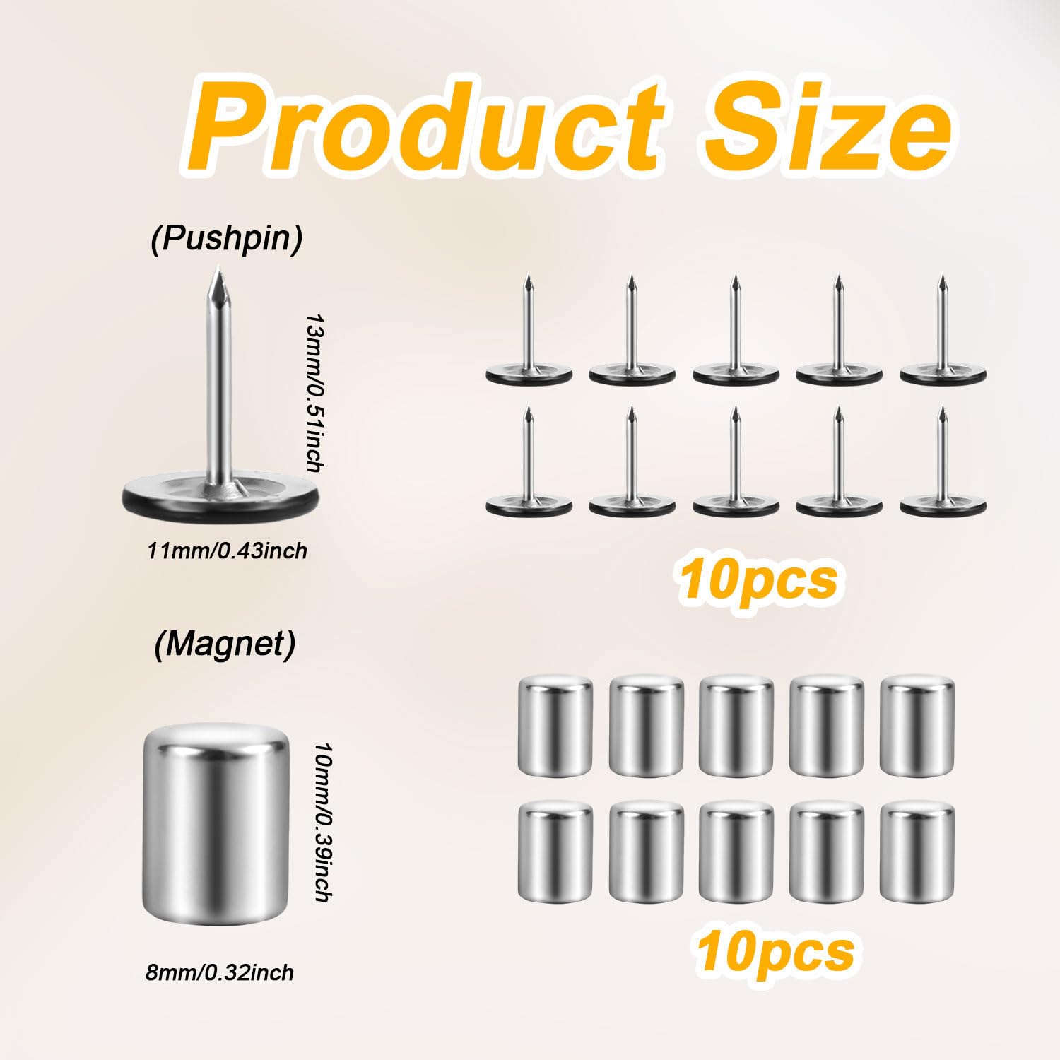 20 Stück Magnetische Reißzwecken - Für Fotos & Poster