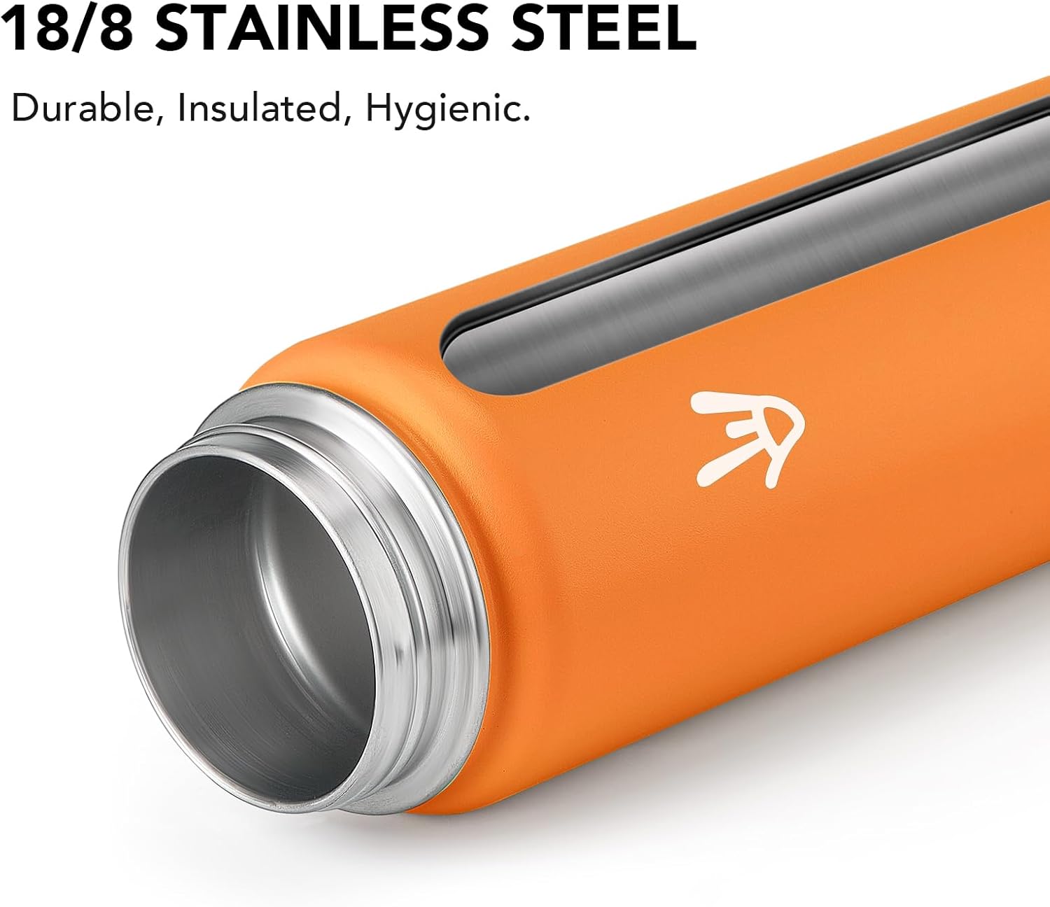 Enerbone 32 oz Insulated Water Bottle, Stainless Steel Bottle with Carrying Strap, Double-Wall Vacuum Insulation Design, Leakproof Sports Bottle with Straw, Keep Drinks Cold or Hot for Hours - Image 4