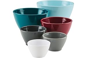 Rachael Ray 6-Piece Nesting Measuring Cups for Effortless Baking