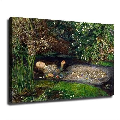 Ophelia Painting by John Everett Millais Poster Decorative Painting Canvas
