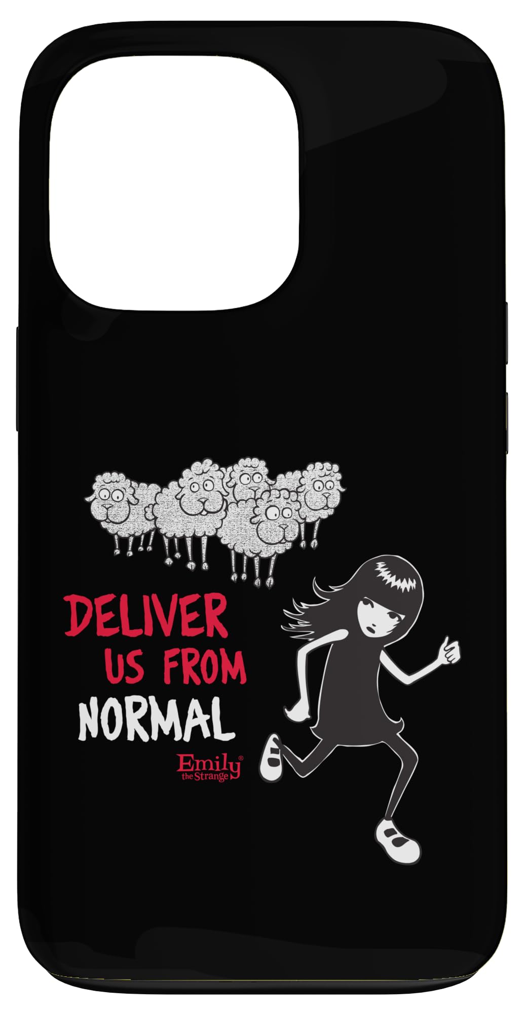 Emily The Strange Coque iPhone 13 Pro graphisme Deliver Us from Normal mat