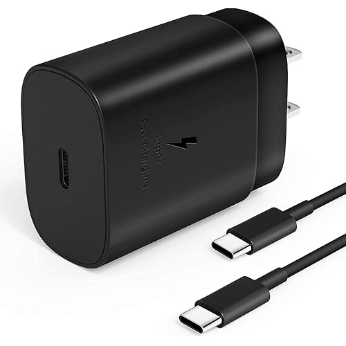 Fast Adaptive Wall Adapter 25W Charger for Sony Xperia 1 II/Plus/X Ultra/H85441/10 II/5/1/10 Plus/10/XA2 Plus/XZ3/XZ2 Premium/XA2 Ultra/XZ/Z5/Z4v/Z3+ with 4FT (1.2M) Cable - Black