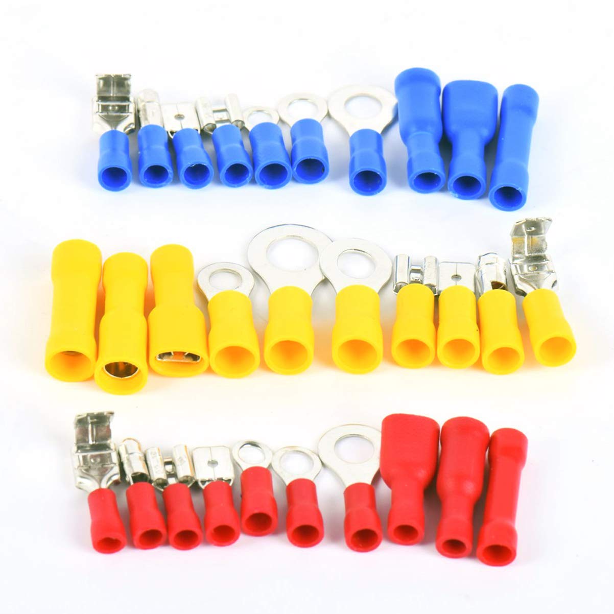 NAMOARLY 480pcs Terminals Crimp Connectors Wire Terminals Crimp Terminal Connectors