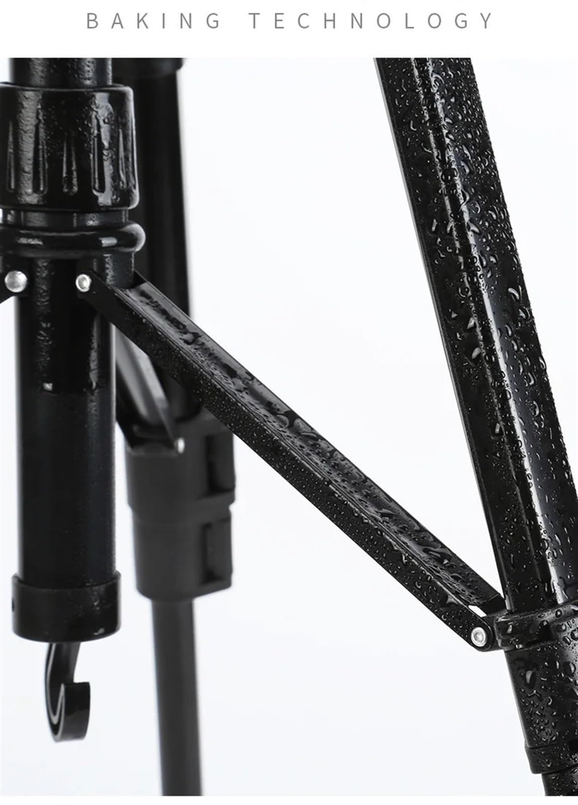 Sztaluga trójnożna do malowania, Przenośny, regulowany, składany stop podróżny o długości 50–150 cm do malowania na zewnątrz Materiały artystyczne(Black Material Iron)