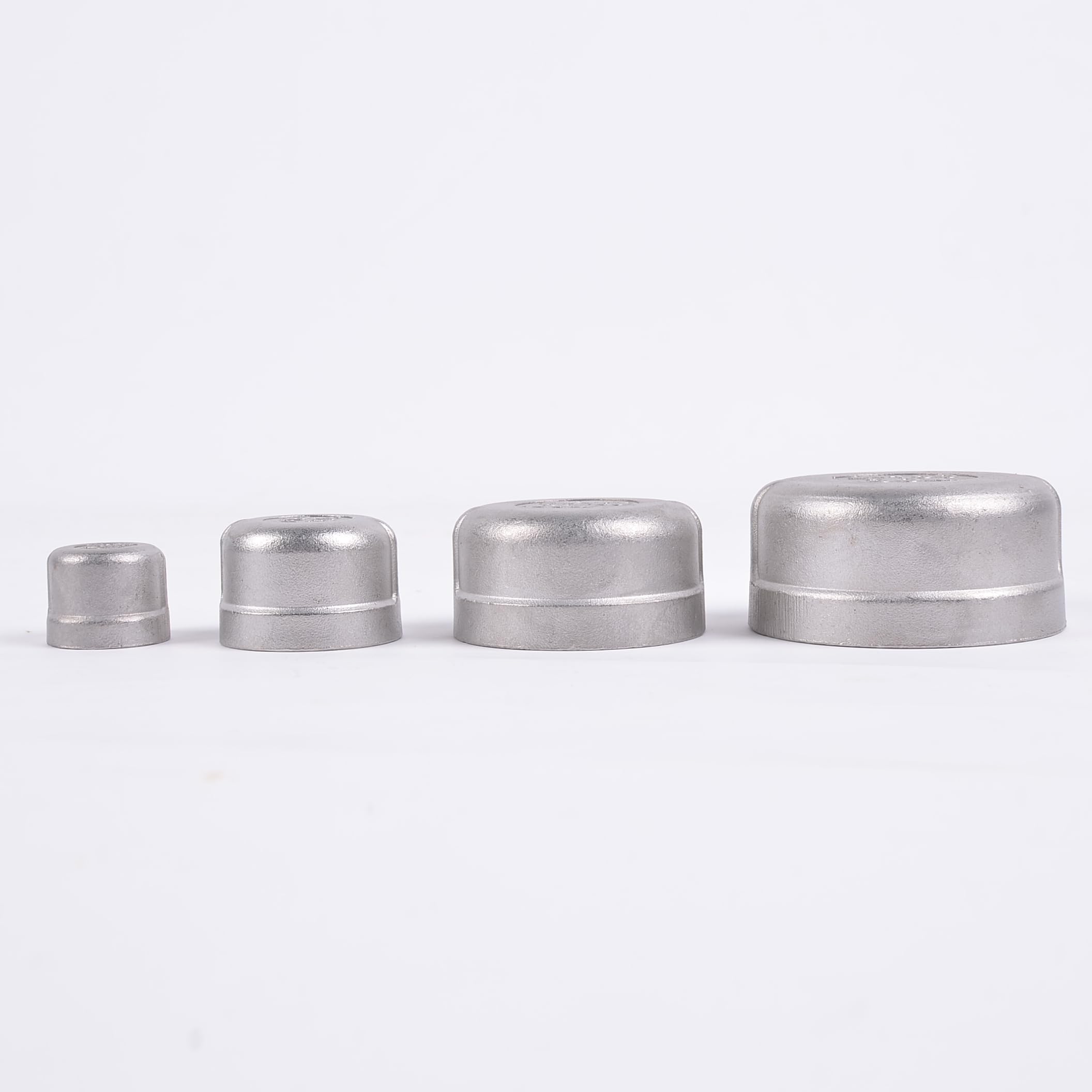 1pc BSPT DN8 DN10 DN15 DN20 DN25 DN32 DN40 DN50 Pipe Cap Female Stainless Steel SS304 Threaded Pipe Cover Cap For Pipe(2")