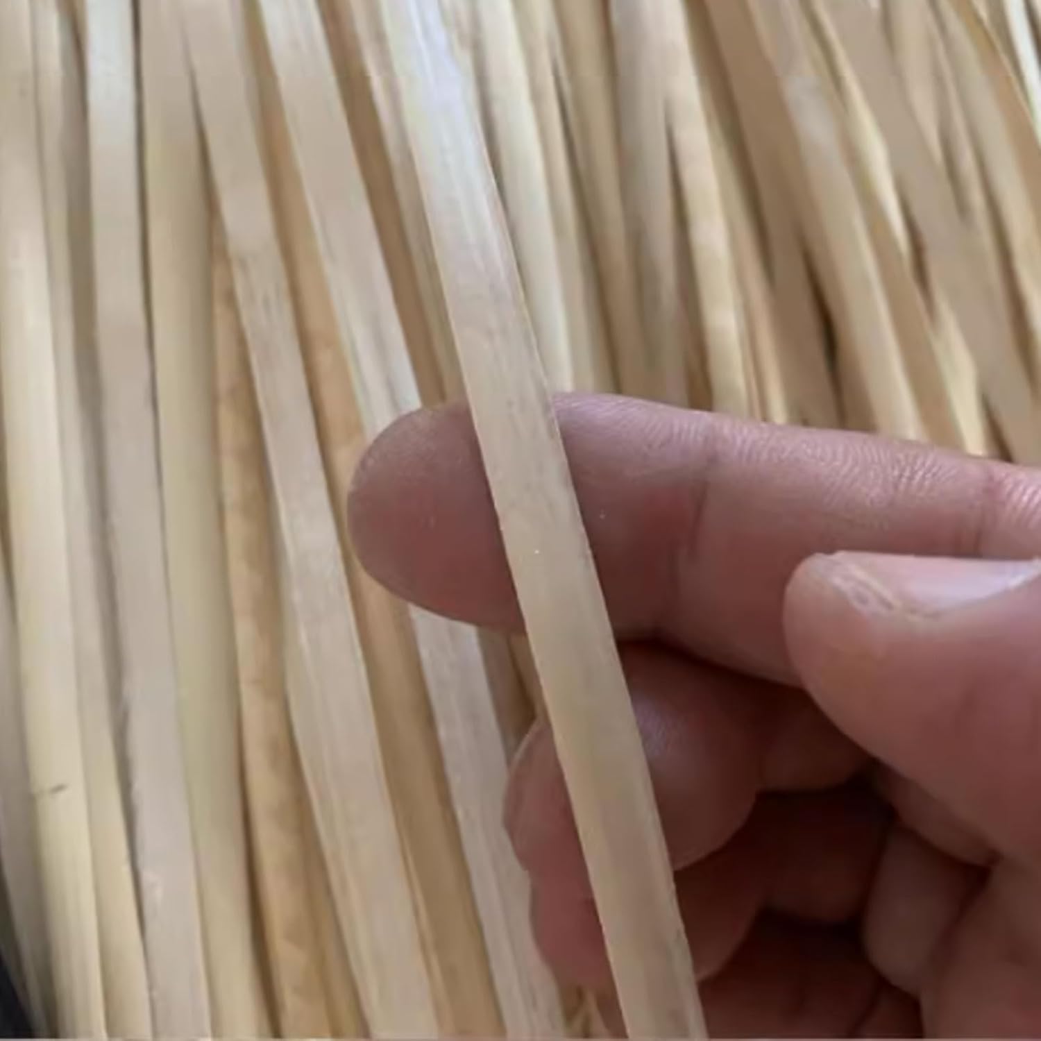 Natural Rattan Skin Bamboo Strips for Weaving, Thin Flat Reed Coil Wide Strips for Craft Flat Cane Webbing Basket Weaving Strips for DIY Furniture Basket Chair Table Door Material (2-10MM) ( Size : 8-