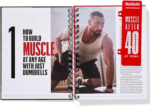 Men's Health Muscle After 40 At Home: Maximize gains using minimal equipment in this 12-week strength training plan you can do at home!