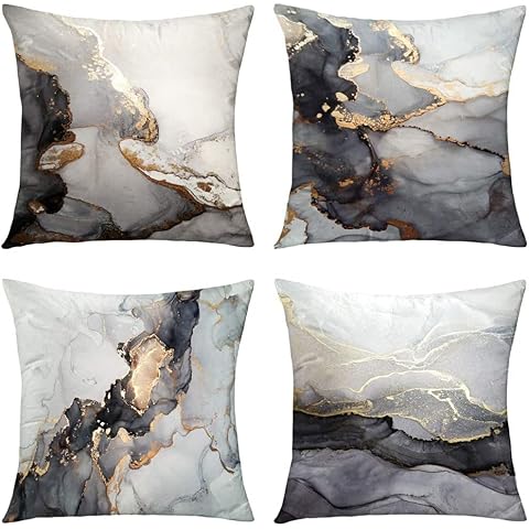 Geliking Marble Texture Cushion Covers Set Cover
