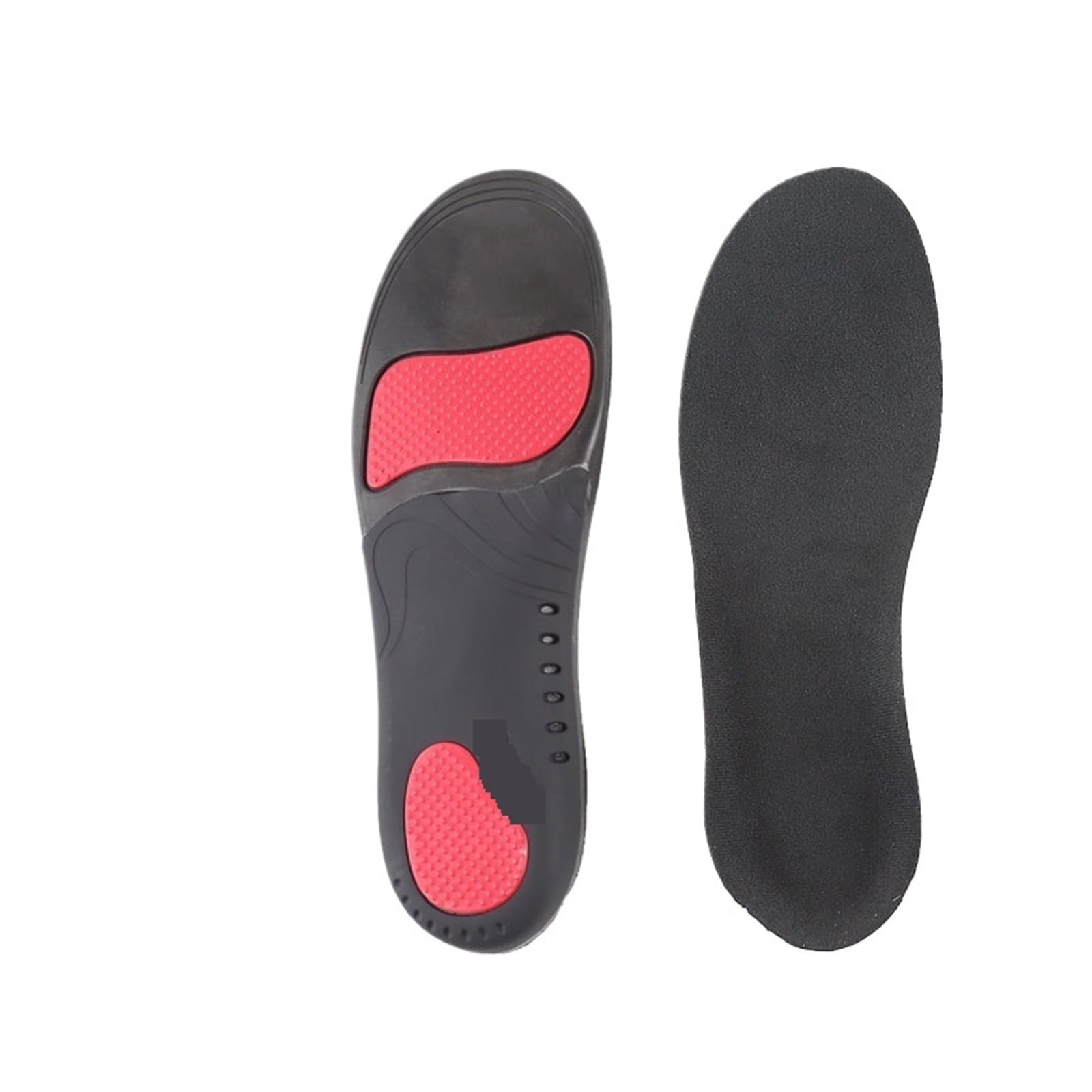 Plantillas ortopédicas con soporte for el arco del pie plano | Plantillas deportivas flexibles con suela amortiguadora for hombres y mujeres(Suede Black-2Pcs,XS (EU 36-38))