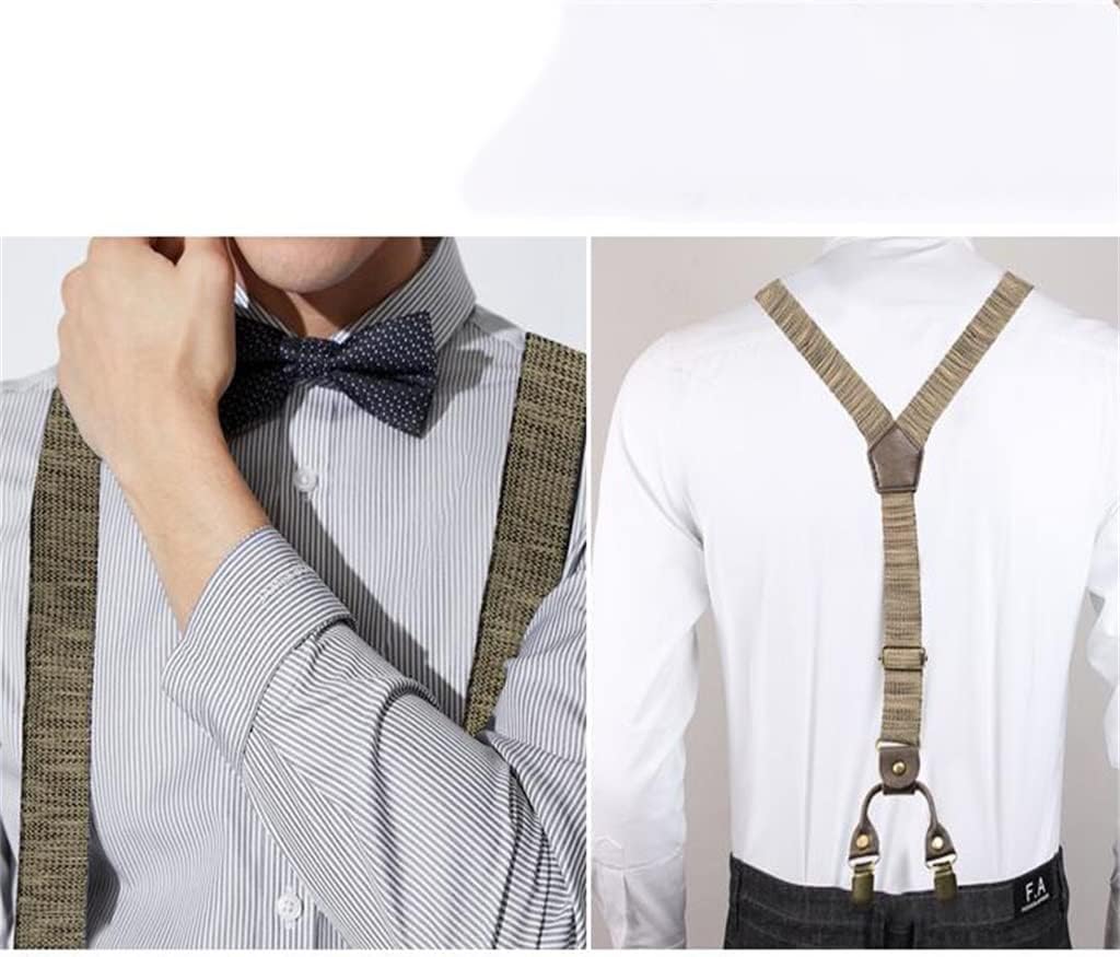Men's Suspender Clip Suspenders Adult Suit Shirt Pants Trousers