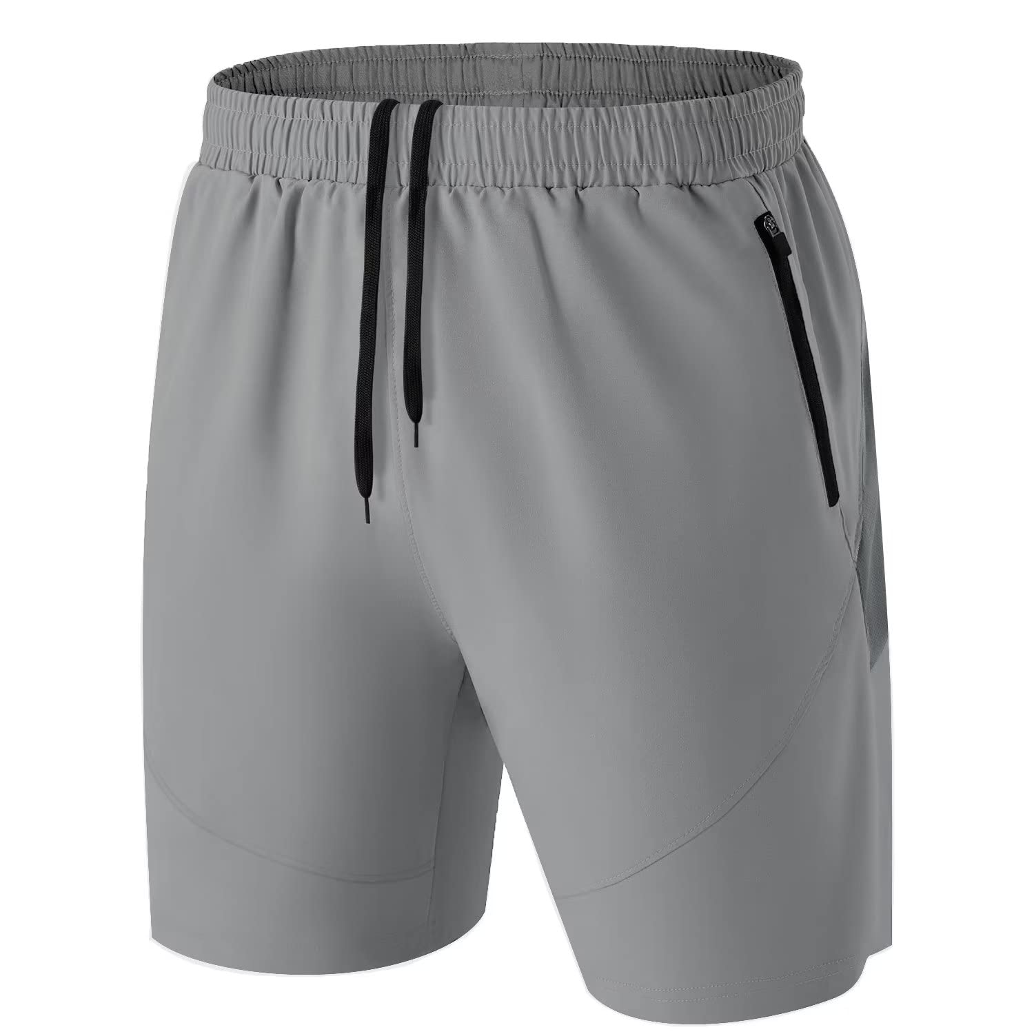 HMIYA Pantaloncini Running Uomo Leggero Sportivi Shorts Asciugatura Veloce Palestra Corsa Calzoncini con Tasca con Cerniera