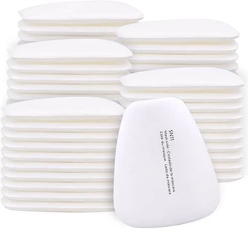 50 filtros de respirador 5N11 de algodón, BEAUKAU 5N11 para