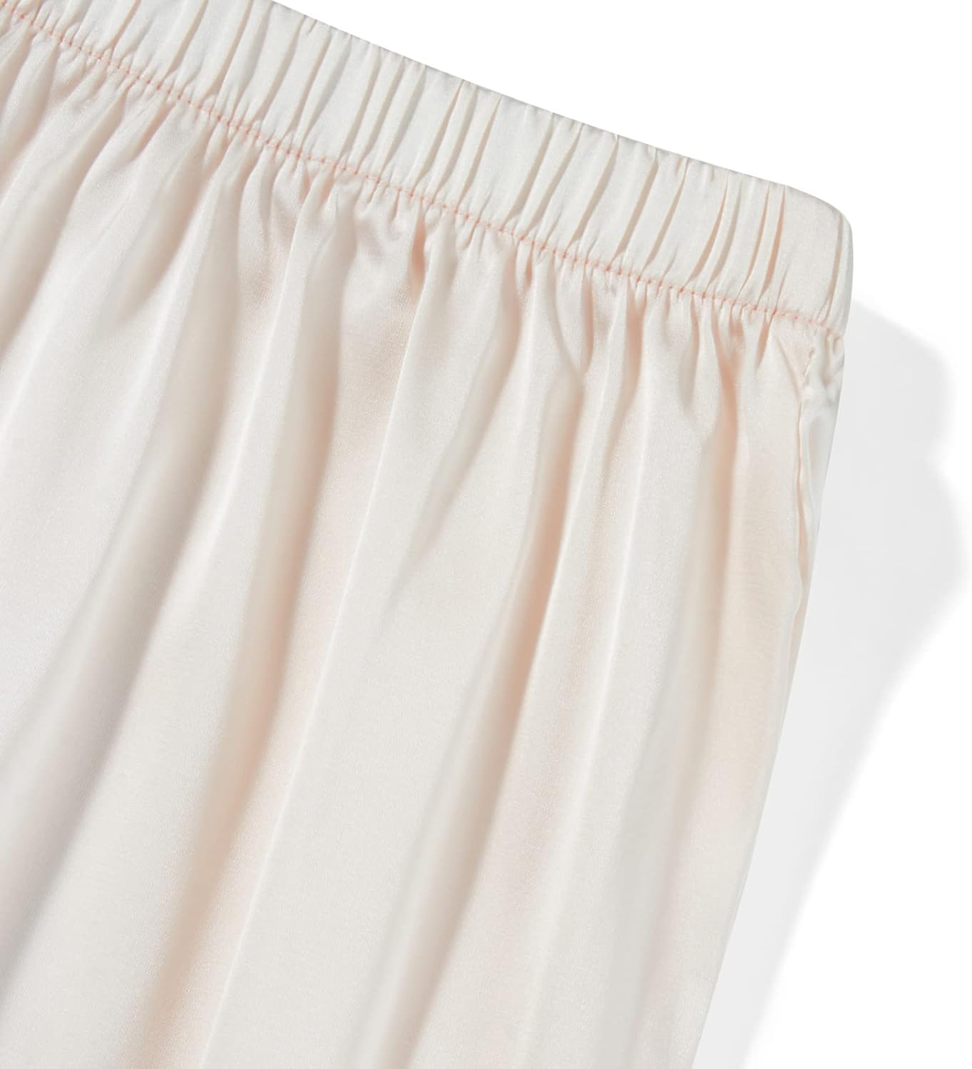 Women's Silk Pettipants Slip Ankle Length Snip-it Pant Liner Satin Culotte Slip Elastic Waistband Lace Sleep Pants - Image 9