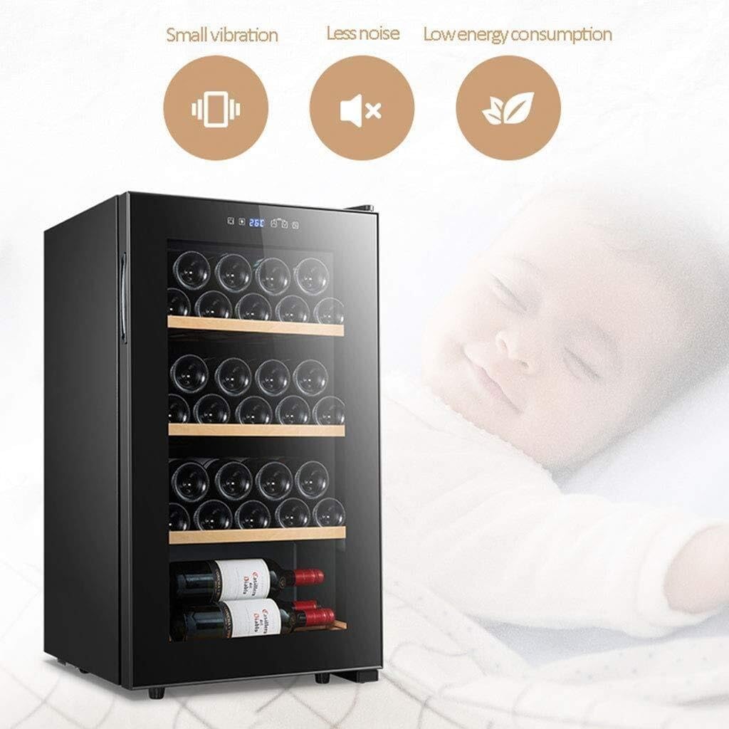 84L Wine Cooler Refrigerator, Freestanding Beverage Wine Cellar with Digital Touch Control, Red & White Wine Storage, Quiet Operation, Compressor Cooling