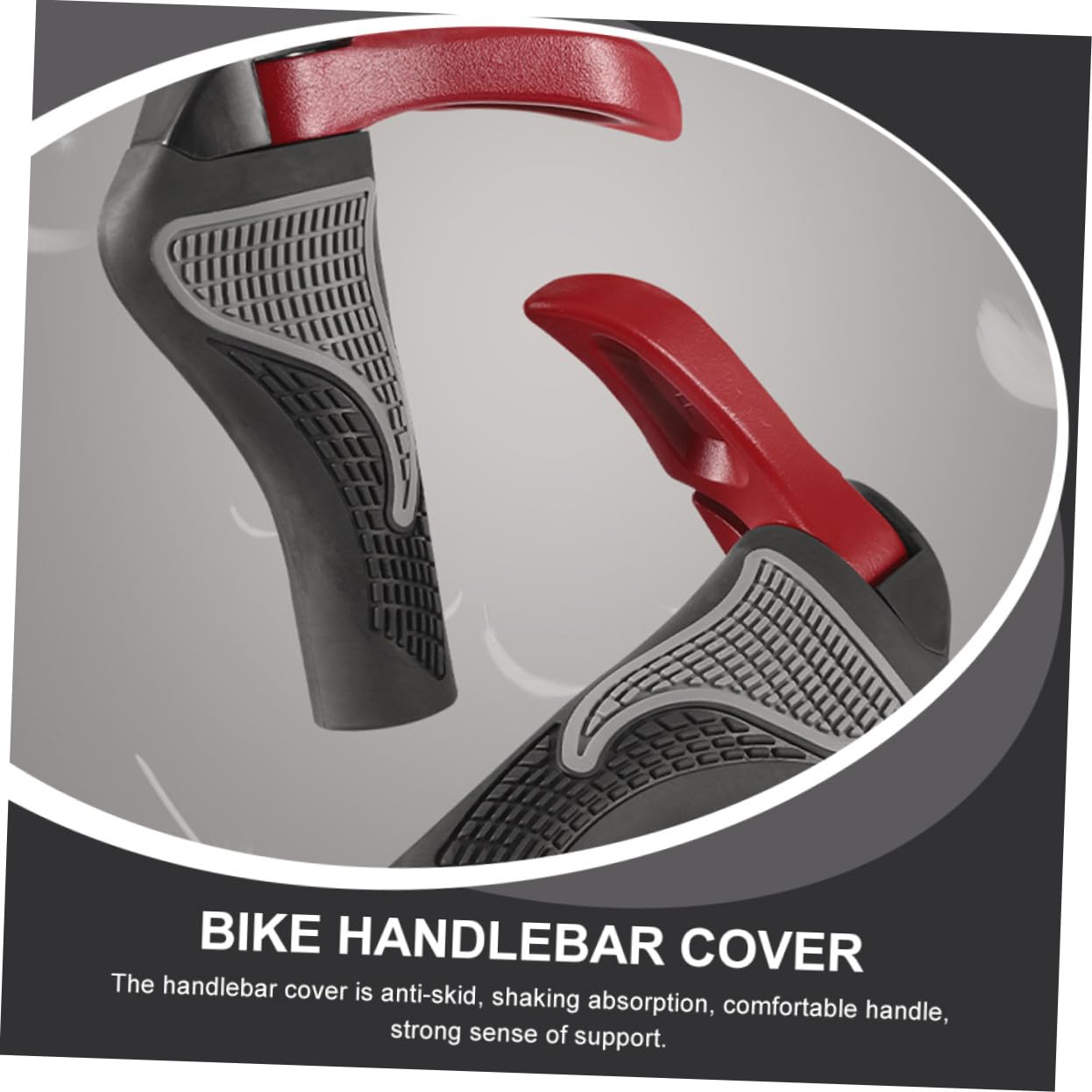 Toddmomy Couvercle de Guidon en Alliage en Aluminium poignées de vélo pour Montagne Monter Couverture de Guidon de vélo Protecteur de Guidon de vélo Caoutchouc Rouge
