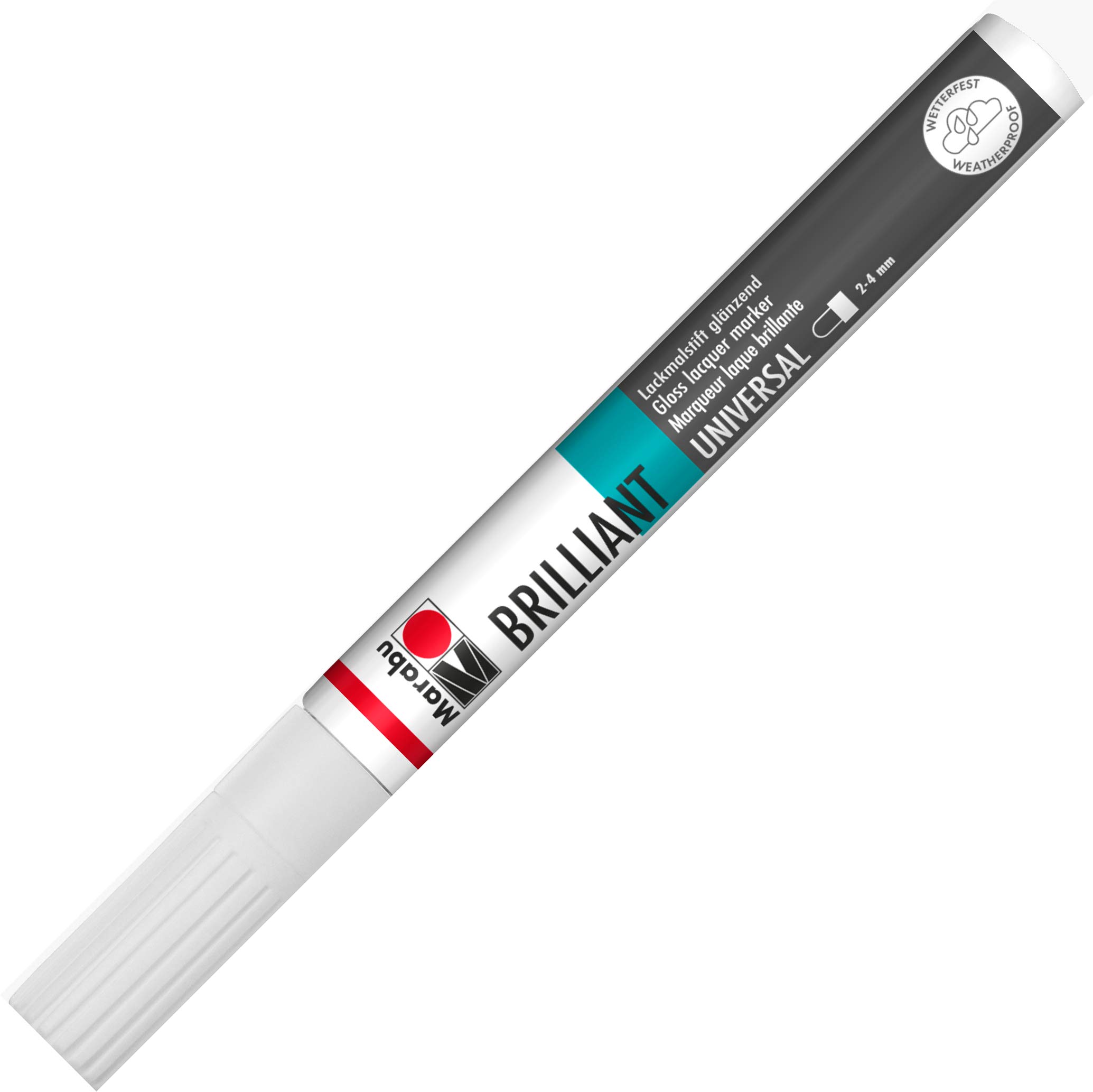 Marabu Brilliant Painter Pen (2-4mm Tip) - 070 White