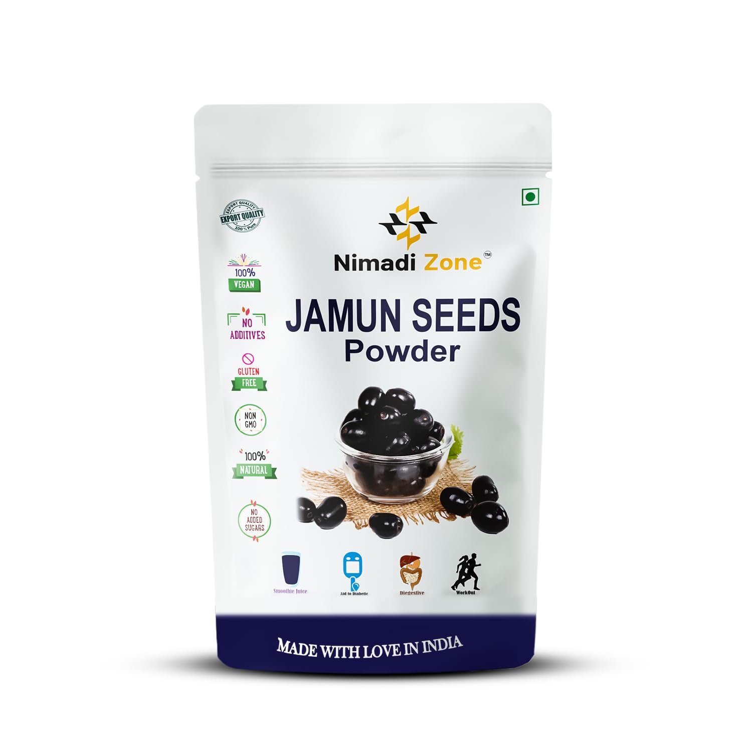 Nimadi Zone Jamun Seeds powder - 100 GM By Nimadi Zone (B0D54FRZ75) Amazon Price History, Amazon Price Tracker