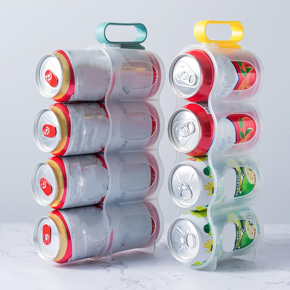 Gatuida 3 soportes para latas para refrigerador, organizador y dispensador de latas de refrescos, almacenamiento de bebidas para refrigerador de cocina, soporte para latas de bebidas de despensa