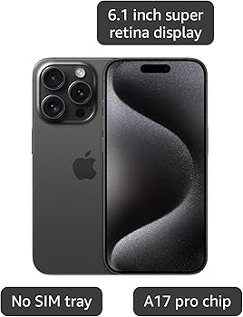 ジャンク品　iPhone15pro 128GB　Black Titanium Amazon.com: Apple iPhone (Renewed Premium) 15 Pro, 128GB, Black