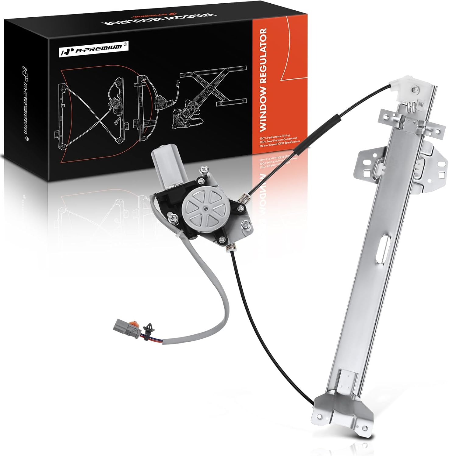 A-Premium Power Electric Window Regulator with Motor Compatible with Acura CL 2001-2002 Front Right Passenger Side