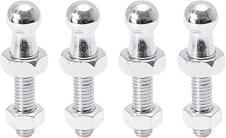 X AUTOHAUX 4 Set 10mm M6x20mm Car Gas Strut Ball Studs Silver Tone for Gas Struts Shocks