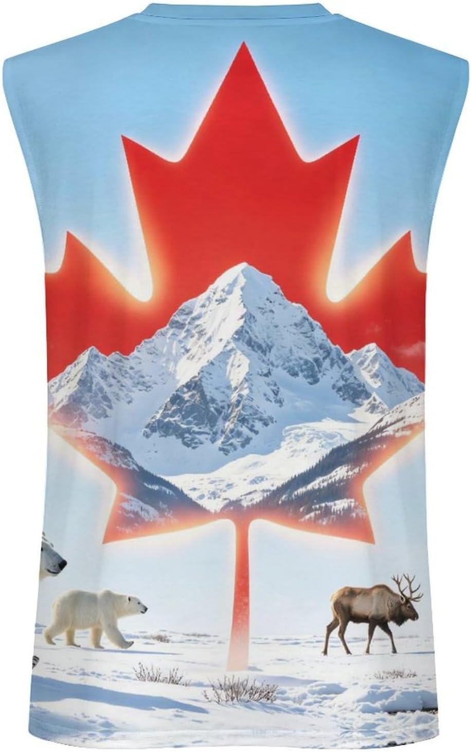 Canada Canadian Bears Moose Men's Sleeveless Shirt Small