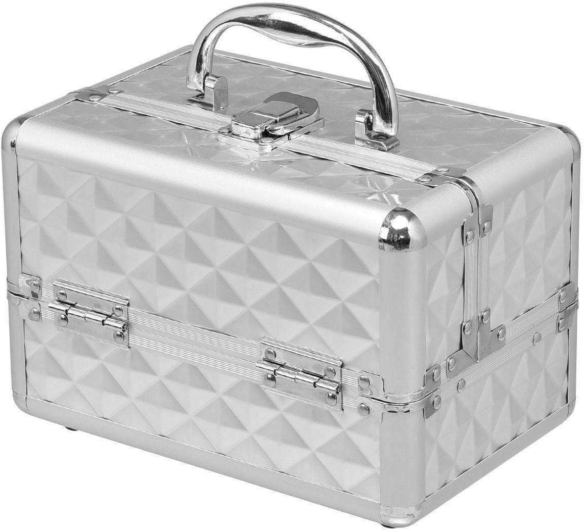 LKOP Beauty Cosmetic Makeup Case Organizer With Mirror & Extendable Trays Cosmetic-display-cases Makeup organizer Bathroom organizer Makeup bag Storage cabinet Bathroom storage Makeup vanity Mak