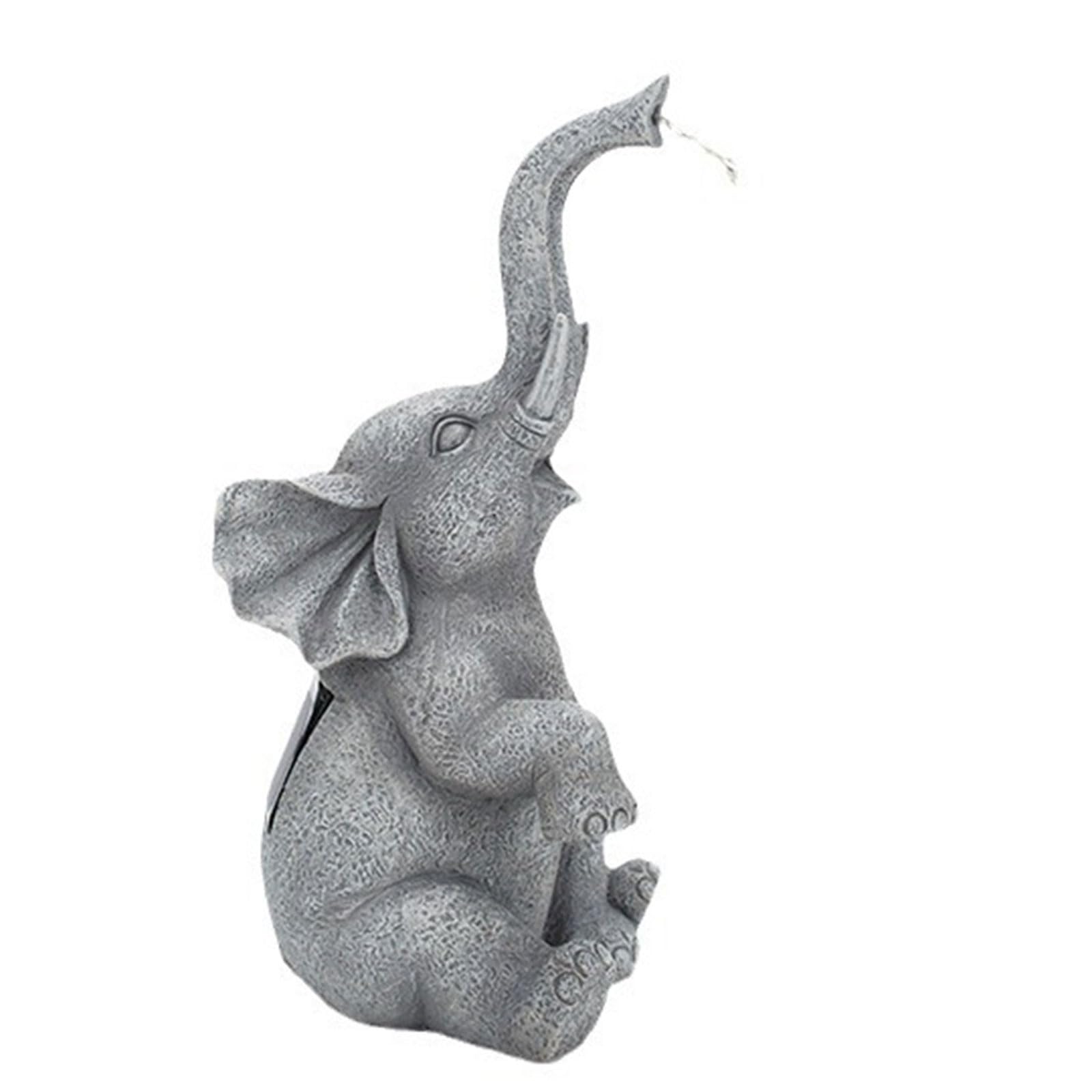 Décoration de jardin éléphant solaire pour illuminer vos soirées sur la terrasse