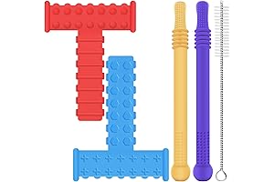 4PCS Colorful Sensory Chew Toys for Autistic Children with Special Needs