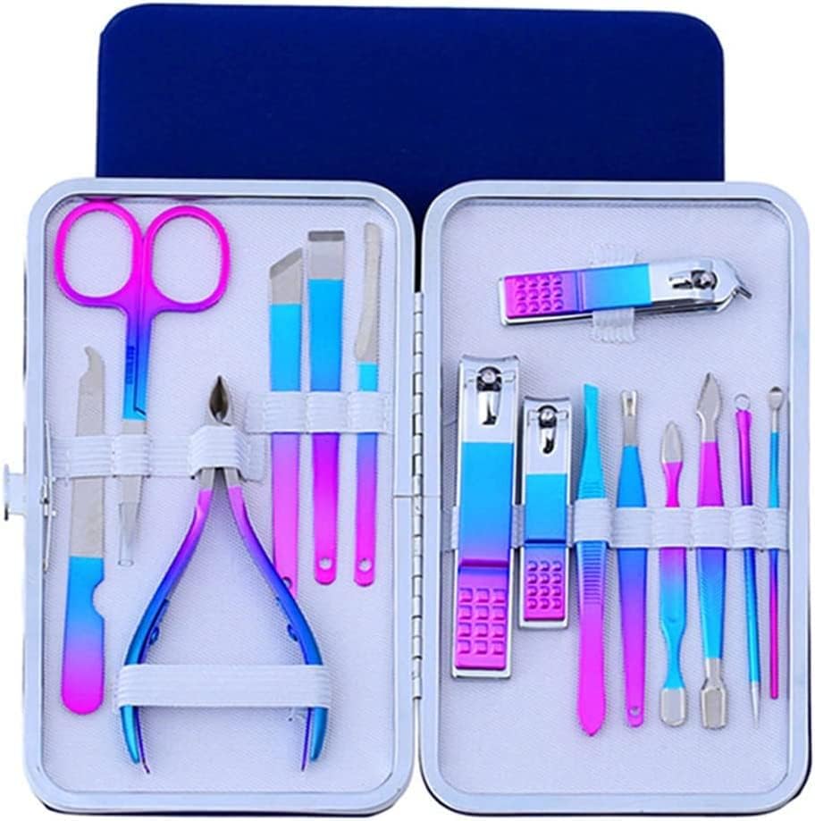 Clippers, Manicure Pedicure Set,Nail clippers manicure 【explorer】 set,12